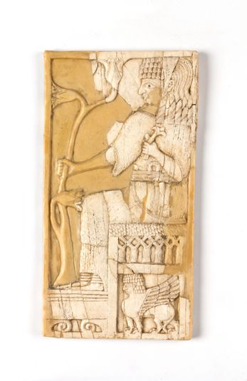 Ivory furniture inlay plaque from Fort Shalmaneser, Nimrud