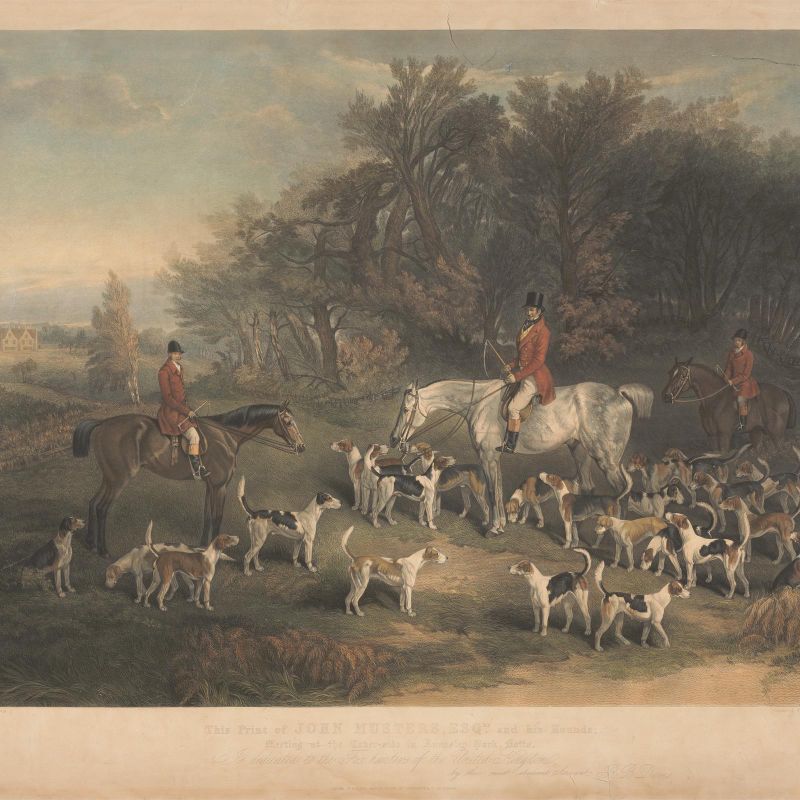 The Print of John Musters, Esq. and His Hounds