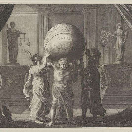 Plate 13: Allegory on the Discord in France, from Caspar Barlaeus, "Medicea Hospes"
