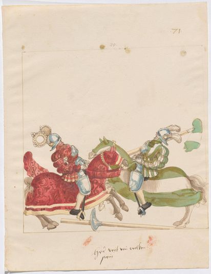 Freydal, The Book of Jousts and Tournaments of Emperor Maximilian I: Combats on Horseback (Jousts)(Volume I): Veit von Wolkenstein Plate 63