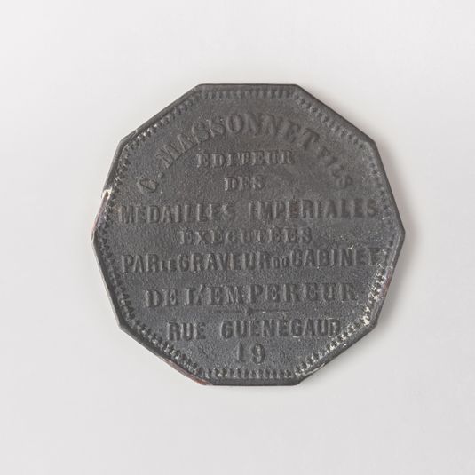Edition de médailles C. Massonnet fils : 19, rue Guénégaud à Paris, 1855