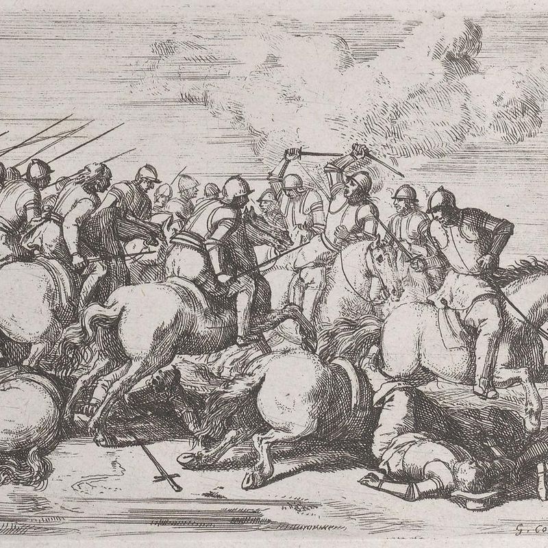 Plate 7: shock of a cavalry