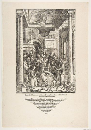The Glorification of the Virgin, from The Life of the Virgin, Latin Edition, 1511