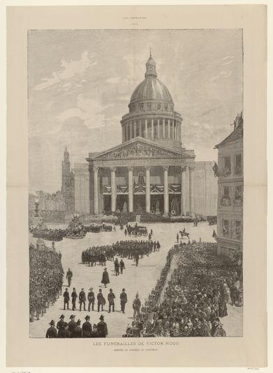 L'Illustration / 6 Juin 1885 / Les funérailles de Victor Hugo / Arrivée du cortège au Panthéon
