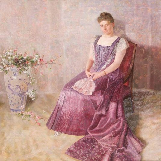 Das lila Staatskleid. Frau von Birkenreuth