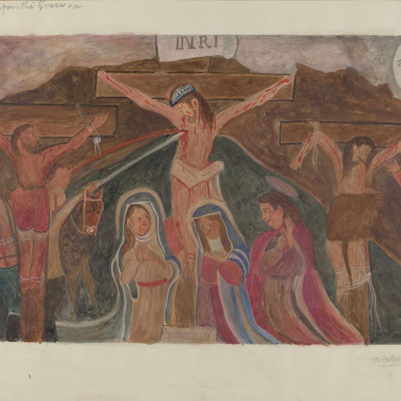Station of the Cross No. 12: "Jesus Dies Upon the Cross"
