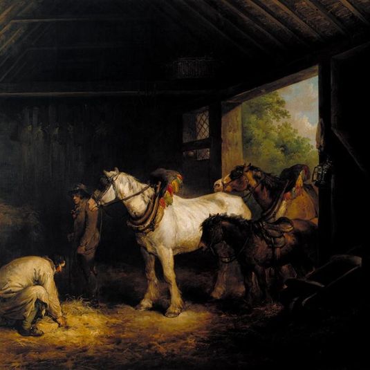 Inside of a Stable