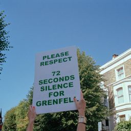 Recording of the 72 Second silence for the victims of the Grenfell Tower fire