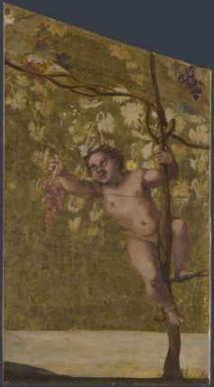 Young Satyr gathering Grapes