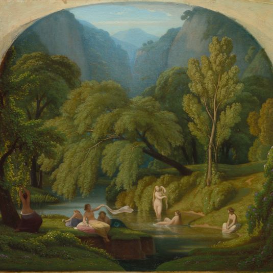 The Bathers, Souvenir of the Banks of the Anio River at Tivoli