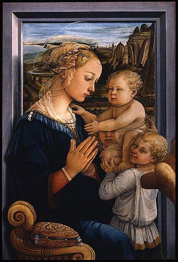 Madonna com Menino e Dois Anjos