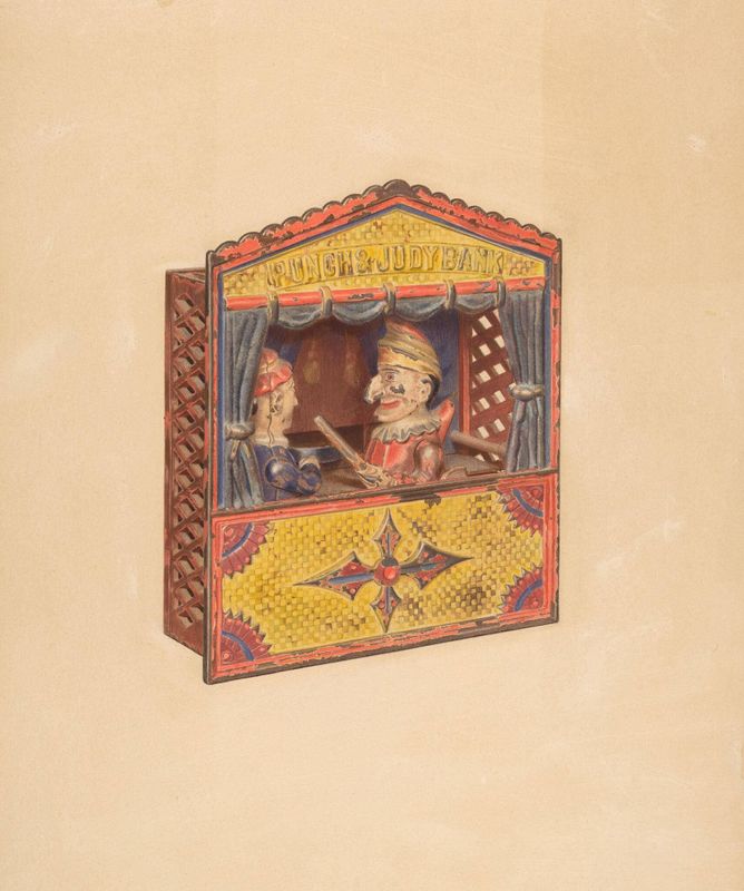 Punch and Judy Penny Bank