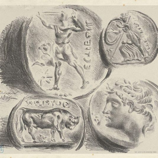 Studies of Four Greek Coins