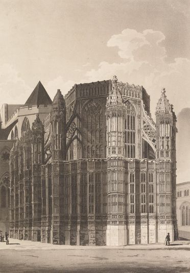 Henry VII Chapel at Westminster Showing Two Renovated Pinacles