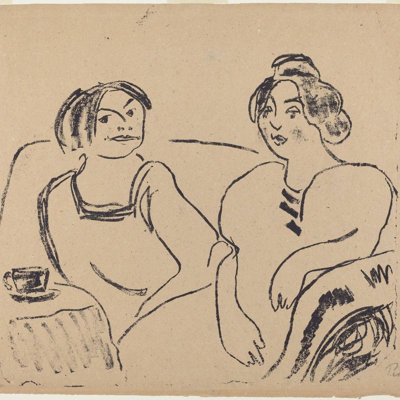 Two Women on a Sofa