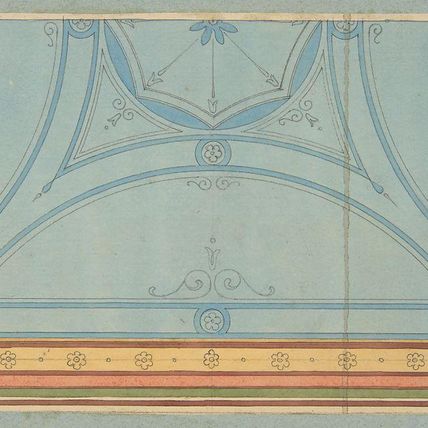 Design for the painted decoration of a ceiling