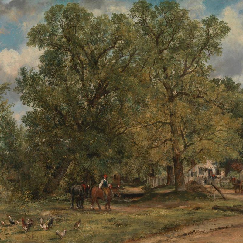 Landscape with Cottages