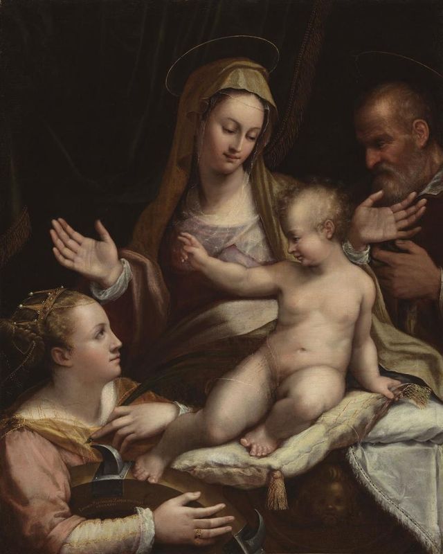The Holy Family with Saint Catherine of Alexandria