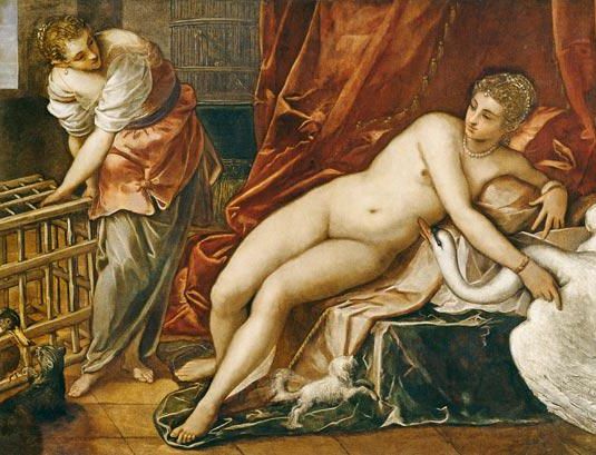 Leda y el cisne (Tintoretto)