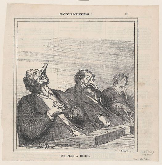 View of the right, from 'News of the day,' published in Le Charivari, June 28, 1872