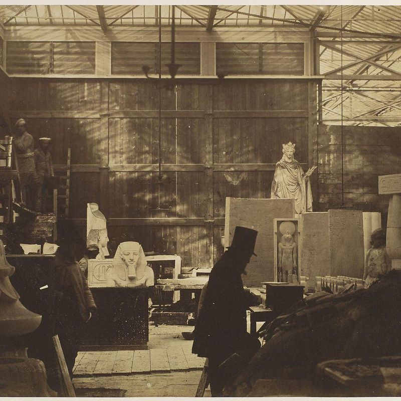 [Storeroom with Artisans and Plaster Casts, Crystal Palace]