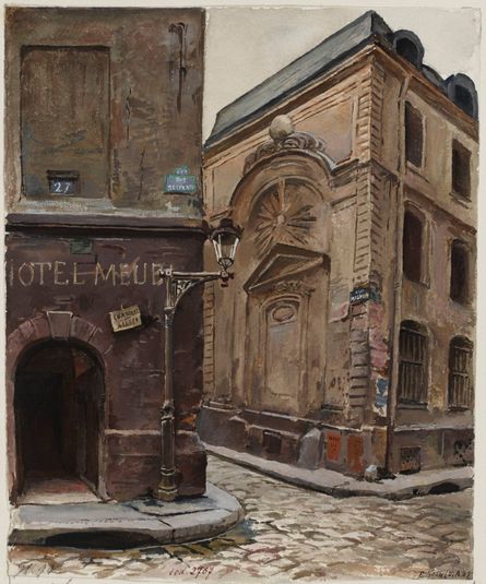 Carrefour des rues Mignon et Serpente en 1898.