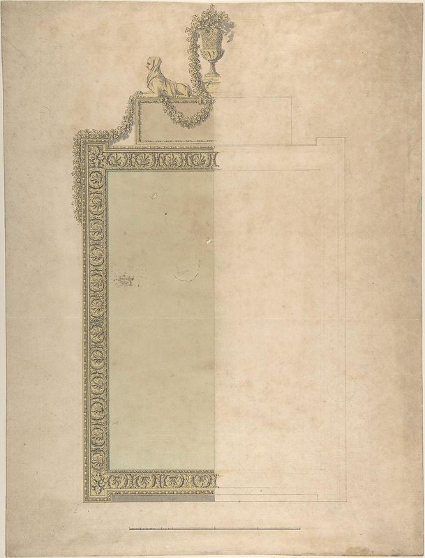 Design for a Pier-glass for Adderbury House, Oxfordshire, for the Duke of Buccleuch