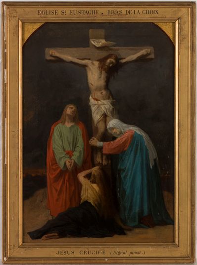 Esquisse pour l'église Saint-Eustache : Le Christ sur la Croix, Jésus crucifié