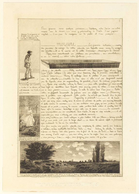 Lettre sur les Eléments de la gravure á l'Eauforte (Letter on the elements of etching), Page 3