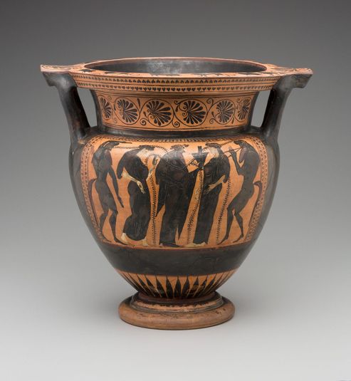 Mixing Vessel depicting Wedding Procession of Zeus and Hera
Krater (alternate title)