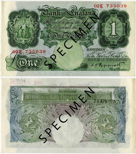 The 1928 £1 note