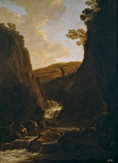 Landscape with Fishermen and Shepherds on a Riverbank