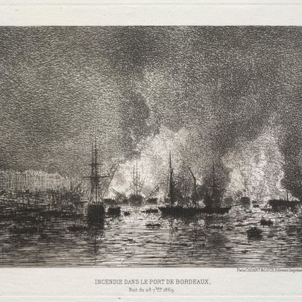 Conflagration in the Port of Bordeaux