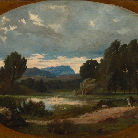 Landscape with Rider on White Horse