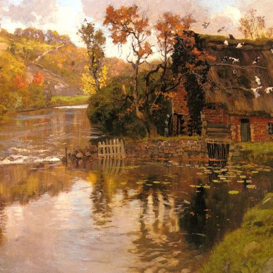 Cottage by a Stream
