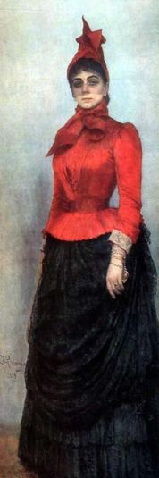 Portrait of Baroness V.I. Ikskul von Hildenbandt