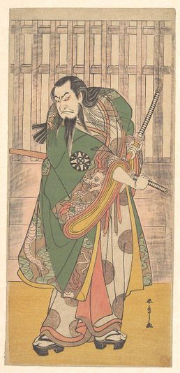 The First Nakamura Nakazō in the role of Hige no Ikyu