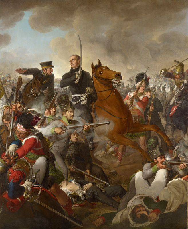The Death of Frederick William, Duke of Brunswick-Wolfenbüttel (1775-1815) at the Battle of Quatre Bras, 1815