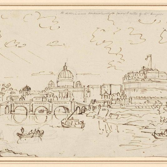 The Tiber with Saint Peter's and the Castel S. Angelo (recto)