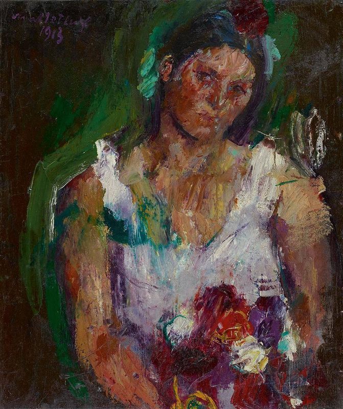 The Artist’s Wife with Flowers