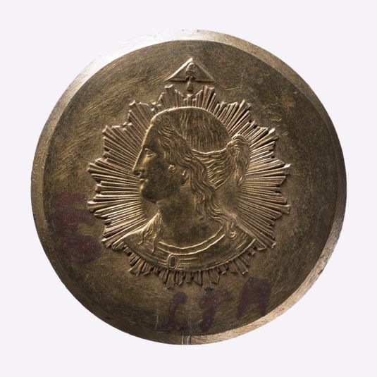Poinçon : essai pour la pièce de 10 centimes, concours monétaire de 1848