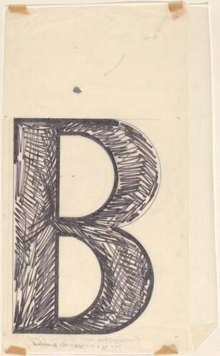 Sketch for "Building - Blocks for a Doorway" (B)