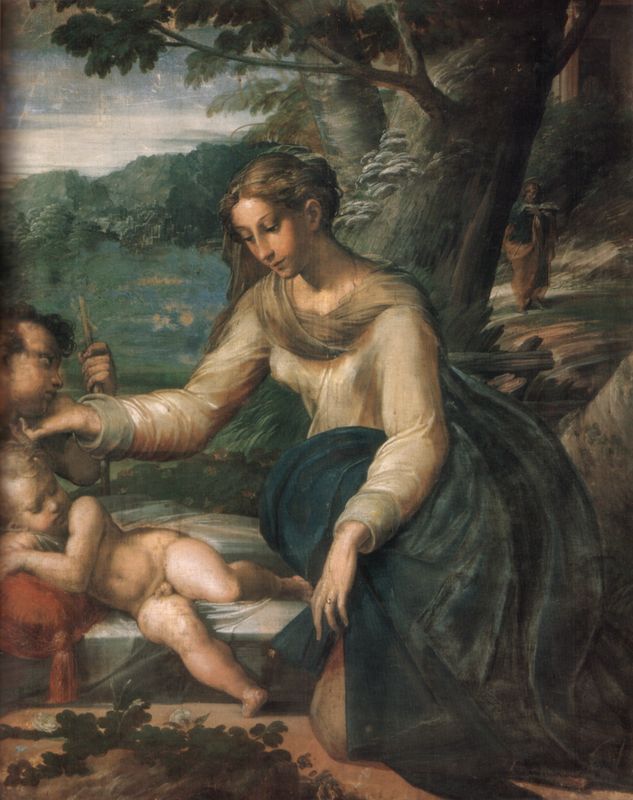 Holy Family with the Infant Saint John the Baptist (Parmigianino)