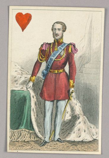 Prince Albert, King of Hearts from Set of "Jeu Imperial–Second Empire–Napoleon III" Playing Cards