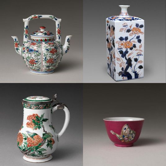 Porcelain With Asian-inspired Decorations