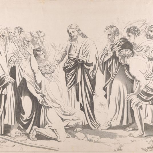 Christ giving sight to the blind