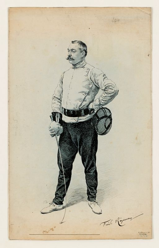 Portrait d’un escrimeur parisien, Mr G. L.