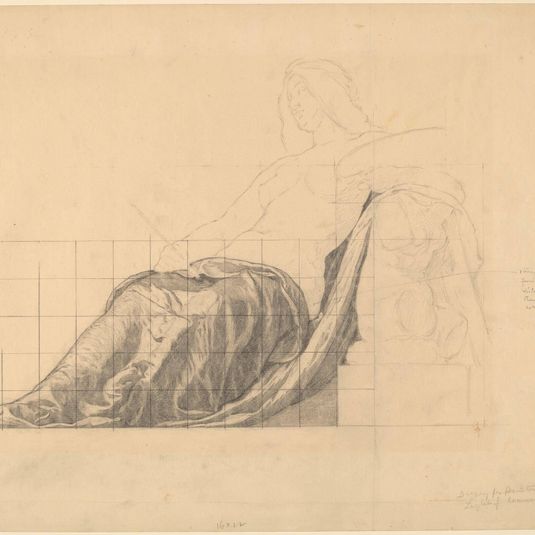 Drapery Study for Reclining Female Study for "Painting"