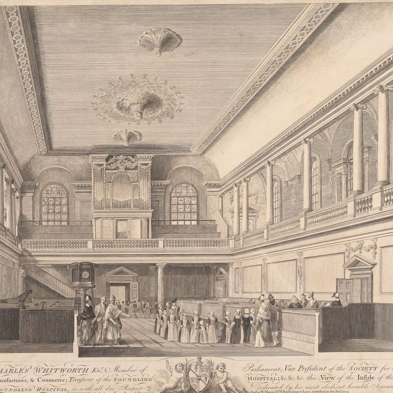 Inside of the Chapel of the Foundling Hospital