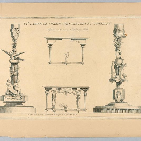 Plate from the IVe Cahier de Vases Boettes de Pendules Tombeaux &c.
